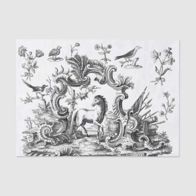 Equine Paradise Decoupage Tissue Paper (Front)