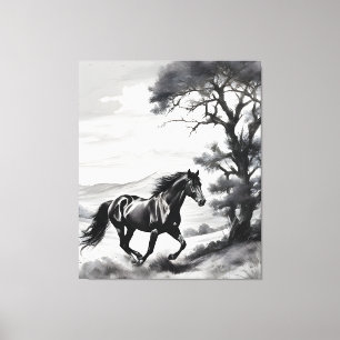 Equine Rage Canvas Print