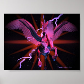 Equine Red Poster