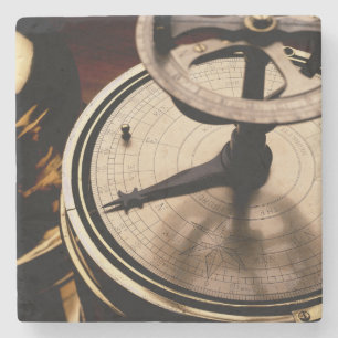 Equinoctial Solar Watch   1880 Stone Coaster