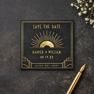 Equinox Mini Save the Date Celestial Art Deco card