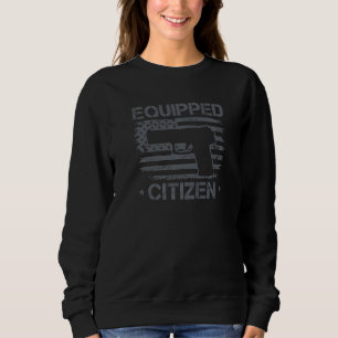 Equipped Citizen - 2nd Amendment Pro Gun USA 9mm P Sweatshirt