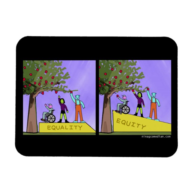 Equity vs Equality Magnet (Horizontal)