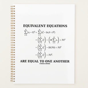 Equivalent Equations Are Equal To One Another Planner