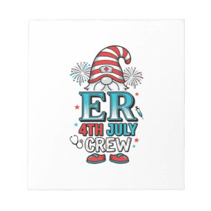ER 4th July Crew Patriotic Gnome Shirt Design_1 Notepad