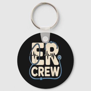 ER Crew Emergency Room Nurse Doctor Team Key Ring