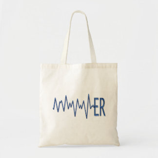 ER EKG tote bag