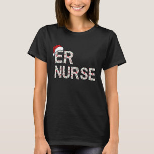 ER Emergency Nurse Christmas Festive Holiday T-Shirt