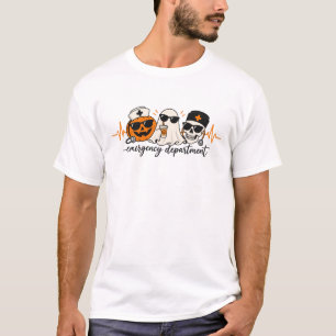 ER Halloween Nurse Emergency Department Spooky T-Shirt