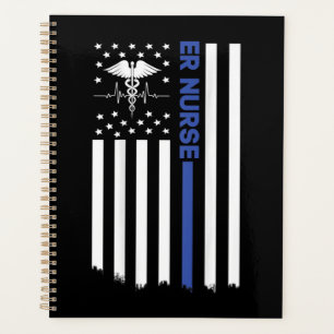 ER Nurse American Flag Nursing ER EMT Nurse Planner