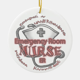 ER Nurse Axiom Ceramic Tree Decoration