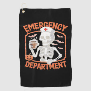 ER Nurse Boo Crew Emergency Room Nurse Halloween C Golf Towel