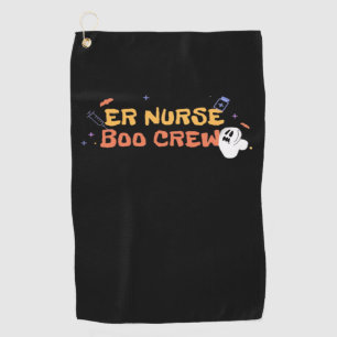 ER Nurse Boo Crew Emergency Room Nurse Halloween C Golf Towel