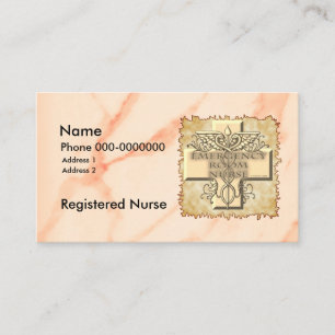 ER Nurse Caduceus Business Card