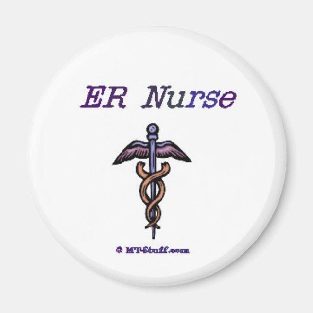 ER Nurse Caduceus Magnet (Front)