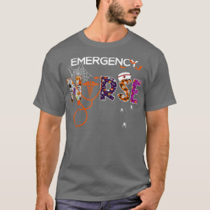 ER Nurse Emergency Nurse Nursing Costume Spooky Ha T-Shirt