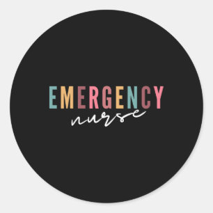 Er Nurse Emergency Room Nurse School Women Nursing Classic Round Sticker