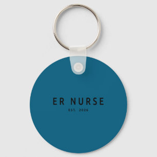 Er Nurse Est 2026 Emergency Key Ring