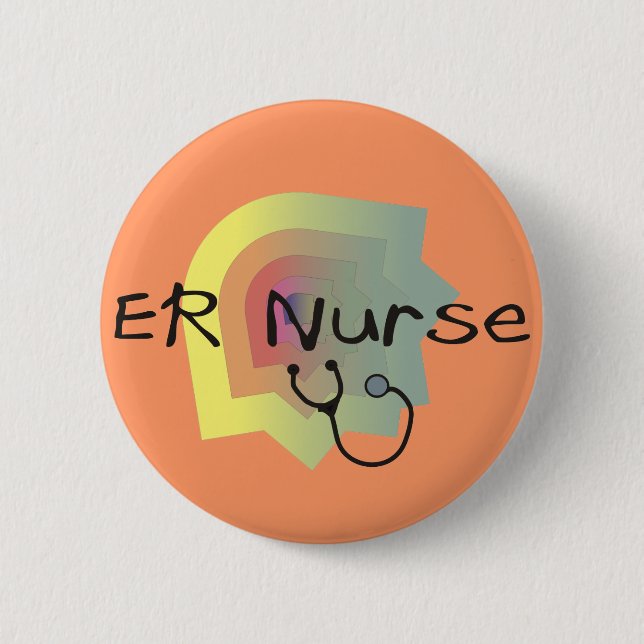 ER Nurse Gifts 6 Cm Round Badge (Front)
