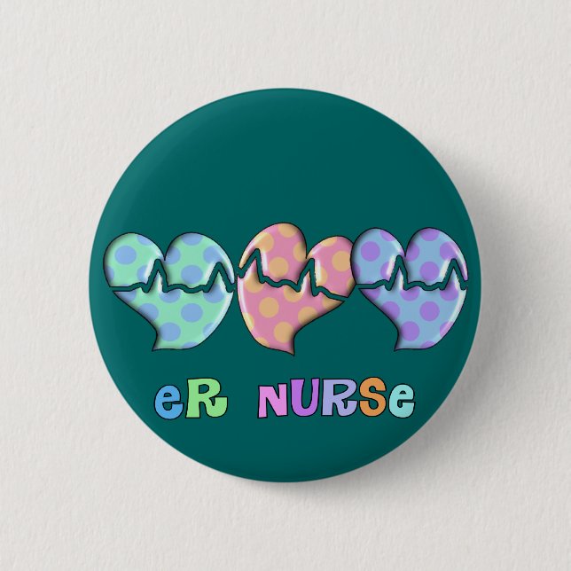 ER Nurse Gifts 6 Cm Round Badge (Front)