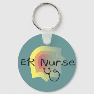 ER Nurse Gifts Key Ring