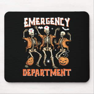Er Nurse Halloween Room Emergency Department Funny Mouse Pad