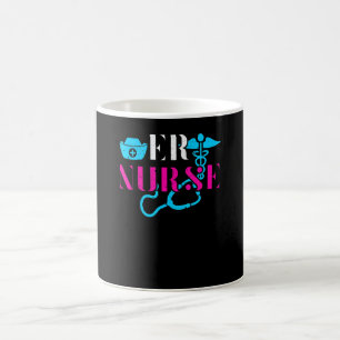 ER Nurse Heart Stethoscope Medical Emergency Room Coffee Mug