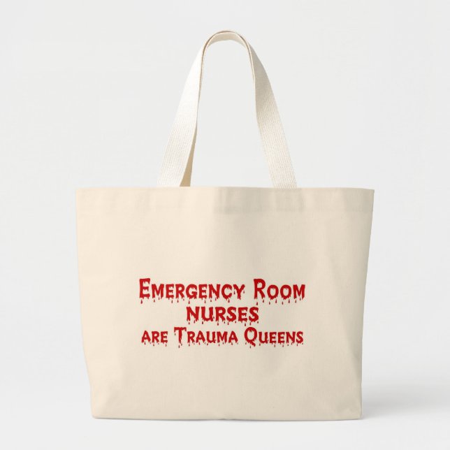 ER Nurse Large Tote Bag (Front)