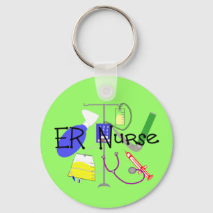 ER Nurse Medical Equipment Design Key Ring