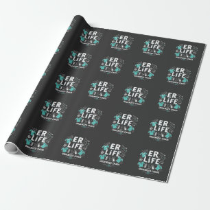 ER Nurse Organised chaos Funny Healthcare Nursing Wrapping Paper