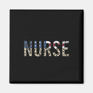 ER Nurse Patriotic Memorial Day 4th of July  Magnet