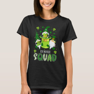 ER Nurse Squad Nursing St Patrick Day Gnomes Irish T-Shirt