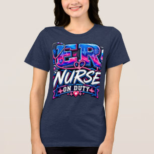 ER Nurse the n duty T-Shirt Tri-Blend Shirt