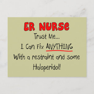 ER Nurse "Trust Me" Funny T-Shirts & Gifts Postcard