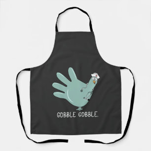 ER Nurse Turkey Gobble Squad ER Nurse Thanksgiving Apron
