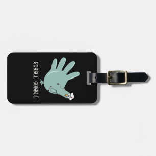 ER Nurse Turkey Gobble Squad ER Nurse Thanksgiving Luggage Tag