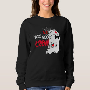 ER Squad Halloween Boo Crew Emergency Room Nurse S Sweatshirt