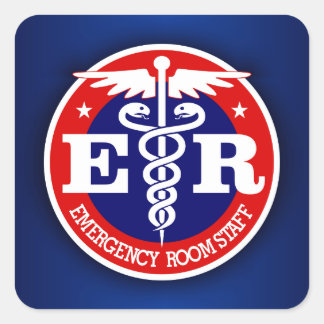 ER Staff Square Sticker