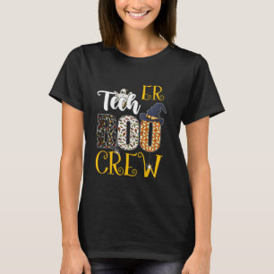 ER Tech Boo Crew Halloween Nurse Costume Boo Ghost T-Shirt