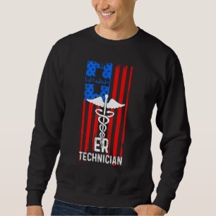 Er Technician Emergency Room Tech 37 Sweatshirt