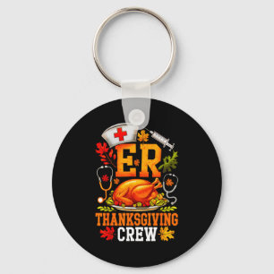 Er Thanksgiving Crew Nurse Emergency Room Register Key Ring