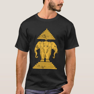Erawan Sabaidi Greeting 3 Headed Elephant Kingdom  T-Shirt