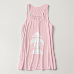 Erawan Three Headed Elephant Lao / Laos Flag Singlet