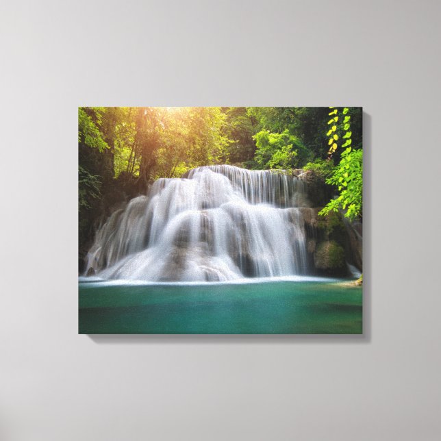 Erawan Waterfall | Kanjanaburi Thailand Canvas Print (Front)