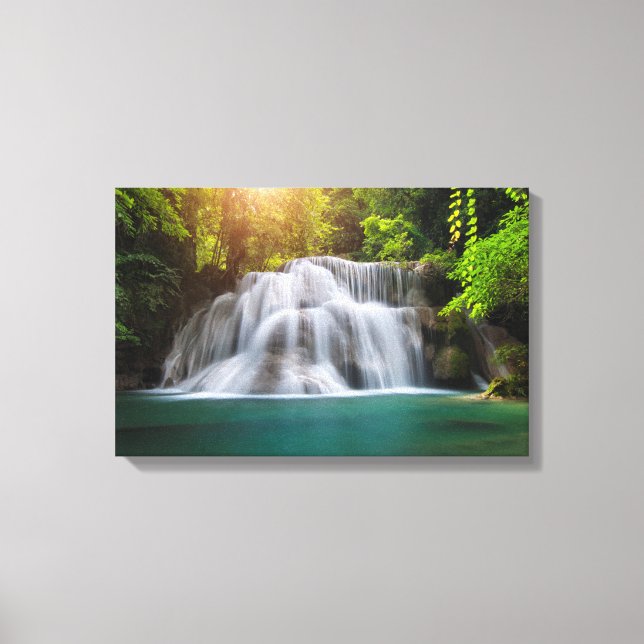 Erawan Waterfall | Kanjanaburi Thailand Canvas Print (Front)