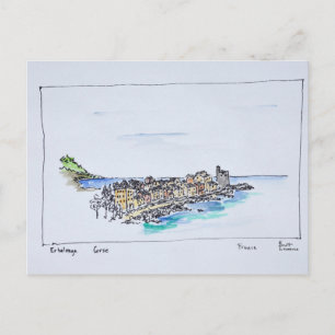 Erbalunga & the Mediterranean   Corsica, France Postcard