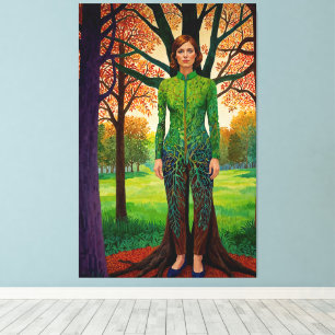 “Erdessa’s Portrait” - The Disguise of Stillness Canvas Print