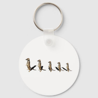 Erdmännchen in Reihe Key Ring