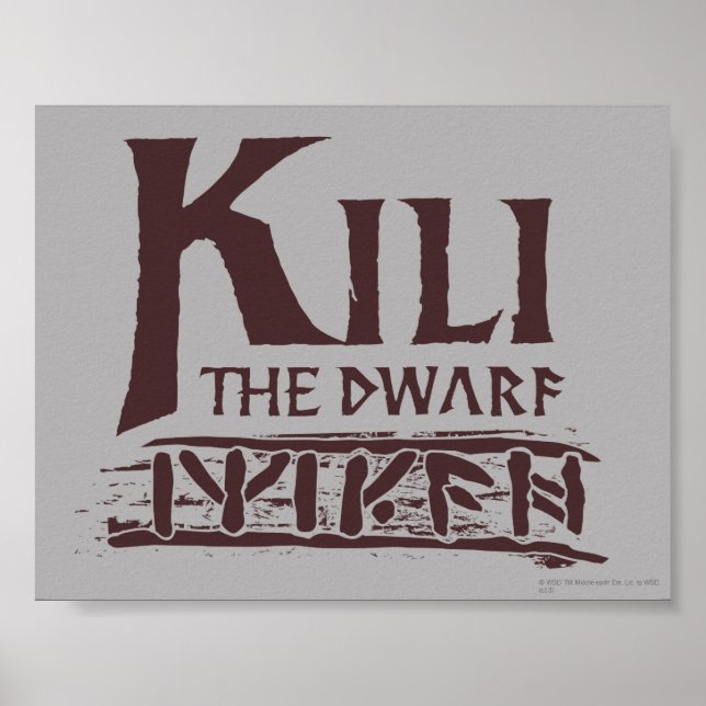 Erebor - Kili Name Poster (Front)