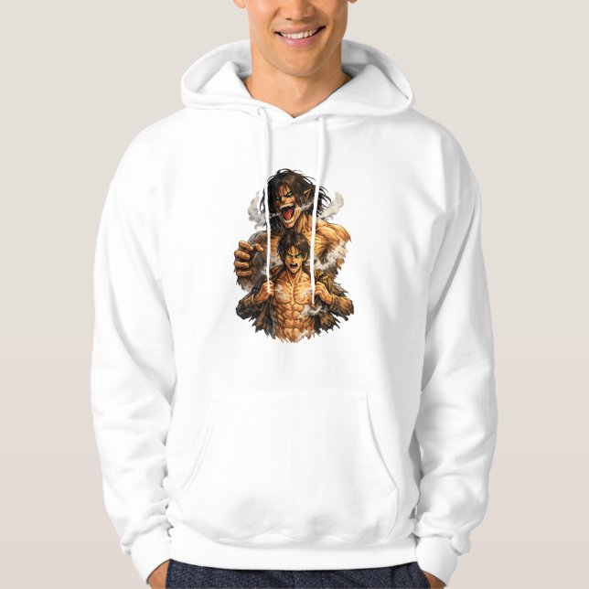 Eren Yeager – Titan Form Attack on Titan Anime T-S Hoodie (Front)